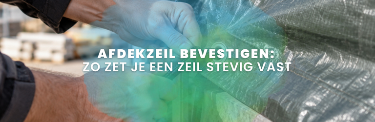 Afdekzeil bevestigen: zo zet je een zeil stevig vast bij harde wind