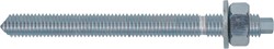 Draadstang verzinkt 5.8 - met moer en ring - 10 stuks M8 x 160