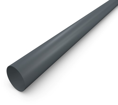 PREFA Aluminium afvoerbuis 80 mm - donkergrijs