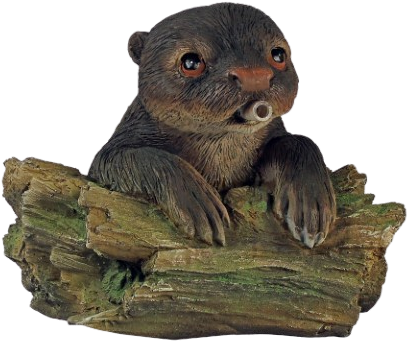 Ubbink Drijvende spuitfiguur Otter op boomstam