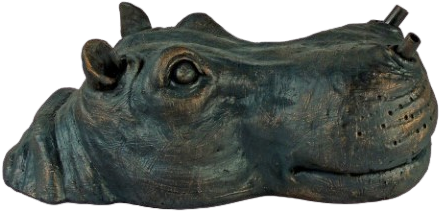 Ubbink Drijvende spuitfiguur Nijlpaard hoofd