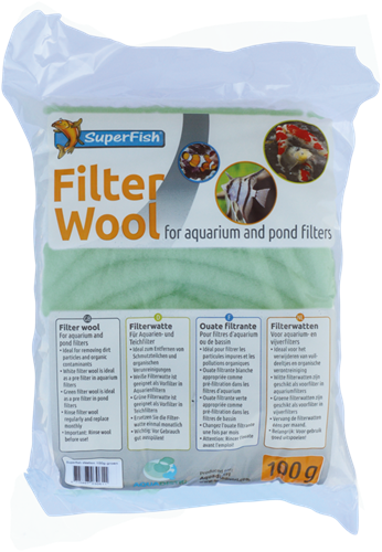 Filterwatten 100 gram groen (grof)