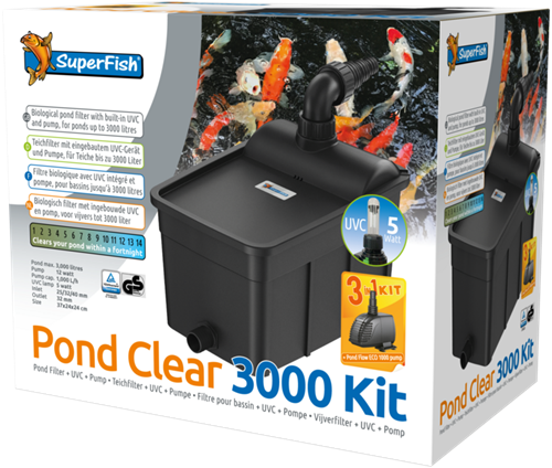 Superfish PondClear 3000 vijverfilterpakket