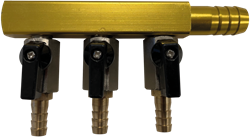 Koi Pro RVS verdeelstuk 8 mm - 3 weg