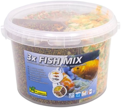 Ubbink Fish Mix - 3 in 1 - Vlokken / Sticks en korrels