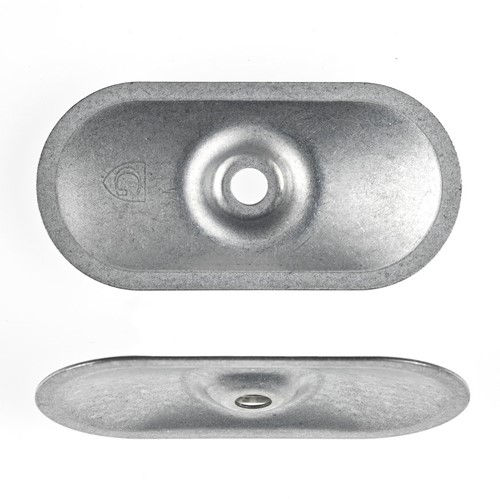 Drukverdeelplaatje 82 mm x 40 mm - 250 stuks
