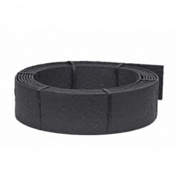 Ecolat randafwerking 12 cm x 25 meter - zwart