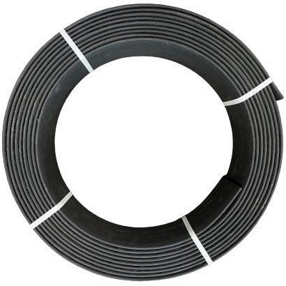 Ekoboard randafwerking 14 cm x 25 meter - zwart 