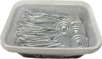 Drukverdeelplaatjes 70 mm + Isolatieschroef 4,8 x 50 mm | 250 stuks-2
