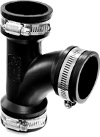 Flexibel T-stuk - 63 mm 