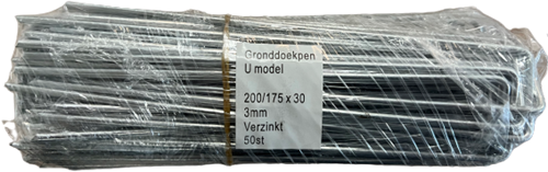 Antiworteldoek / Gronddoek bevestigingspennen - 200/175 x 3 cm - per 50 stuks