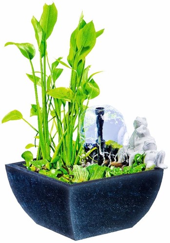  Heissner Watertuin set vierkant zwart