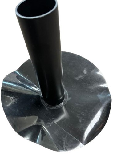 DakCover Hemelwaterafvoer 75 mm recht met zelfklevende slab-2