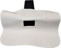 Hemelwaterafvoer 60x80 mm - 90 graden - wit