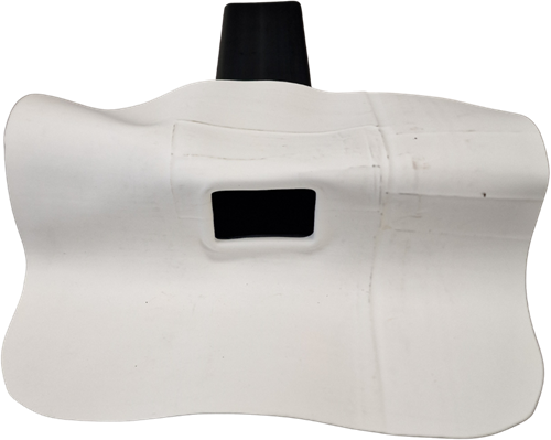 Hemelwaterafvoer 60x80 mm - 90 graden - wit