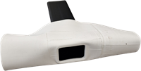 Hemelwaterafvoer 60x80 mm - 90 graden - wit-2