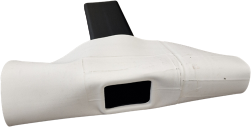Hemelwaterafvoer 60x80 mm - 90 graden - wit-2
