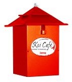 Koi Cafe voerautomaat rood