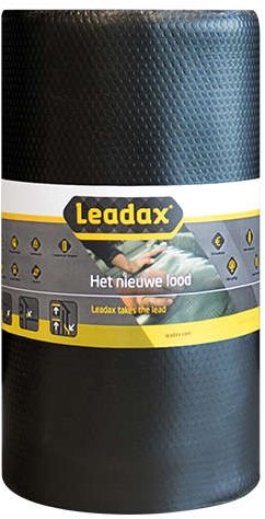 Leadax Loodvervanger 100 cm x 6 meter - Zwart