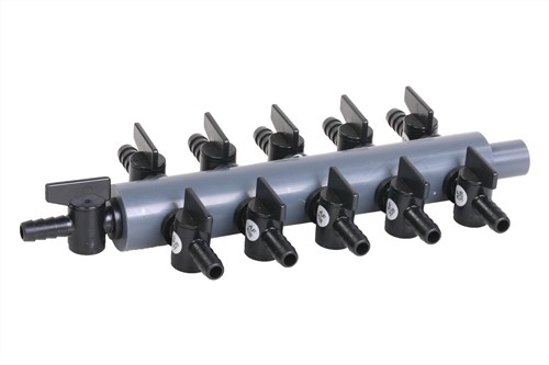 Luchtverdeler kunststof 9 mm - 11 weg 