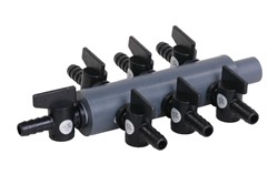 Luchtverdeler kunststof 9 mm - 7 weg