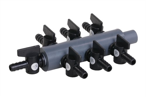 Luchtverdeler kunststof 9 mm - 7 weg 
