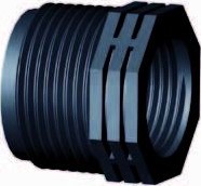 PP Verloop 1 1/2 inch buitendraad x  1 1/4 inch binnendraad