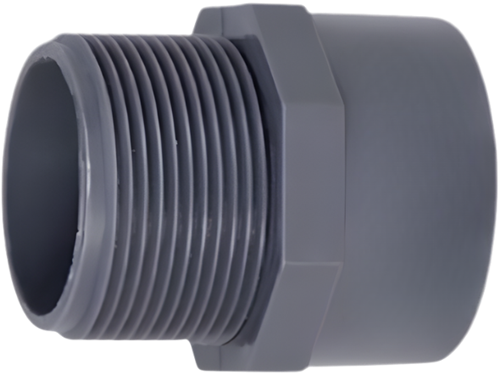 PVC Puntstuk met buitendraad - 40 mm x 1,25 inch