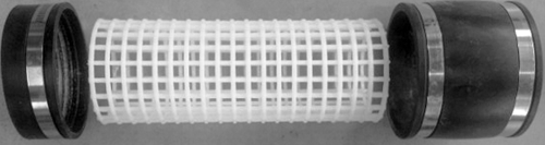 Rasterbuis 100 mm t.b.v. bewegend bed - Rasterbuis compleet 