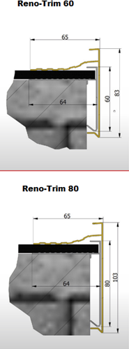 Daktrim Renovatie trim 80 mm t.b.v. oude trim 60 mm-2