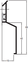 Roval Solin RFE 15-40 muurstrip - 1,50 meter lengte-2