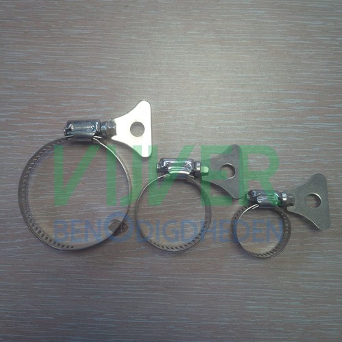 Slangklem RVS + Vleugel - 21 tot 44 mm