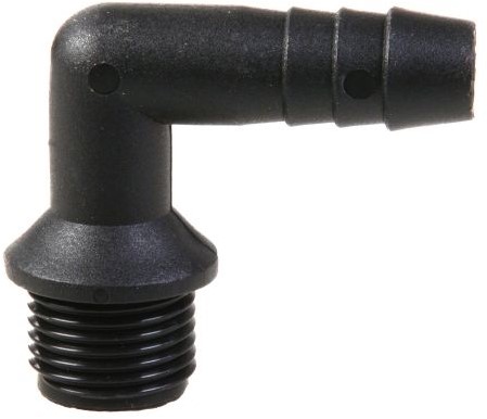 PP Slangtule haaks buitendraad 1 inch x 25 mm tule