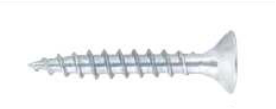 Spaanplaatschroef - pozi - deeldraad - wit verzinkt - 4,0 x 40 mm - 500 stuks 