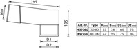 Hemelwaterafvoer stadsuitloop manchet PP 60-100 / HWA 80/90-2