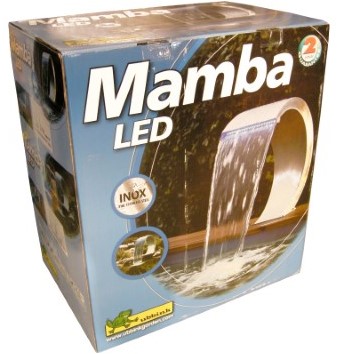 Ubbink Mamba RVS waterval - met verlichting-2