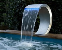 Ubbink Mamba RVS waterval - met verlichting-3
