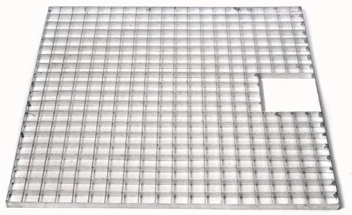 Ubbink Metalen afdekrooster, vierkant 80x80 cm