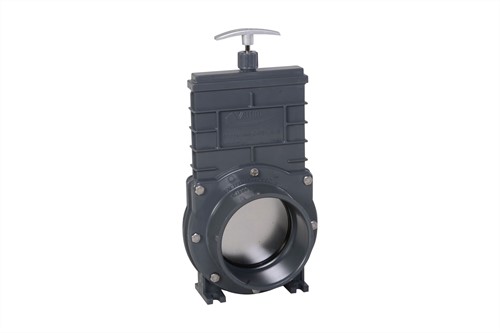 Valterra PVC schuifkraan met RVS schijf - 90 mm