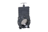 Valterra PVC schuifkraan met RVS schijf - 110 mm