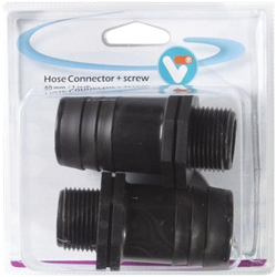 PP Slangtule buitendraad 1 inch x 40 mm tule (2 stuks in 1 verpakking)