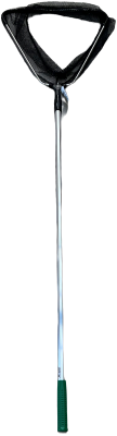 Vijvernet - driehoek zwart 45 cm met telescoopsteel -2